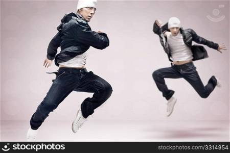 Two hip-hop dancers