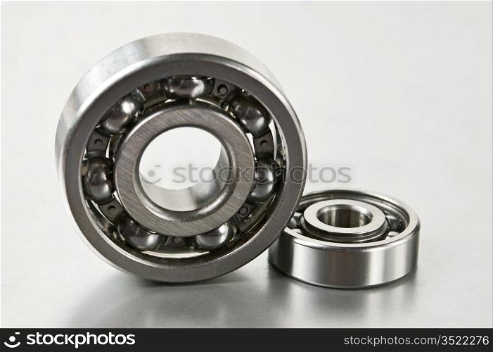 two industrial bearings