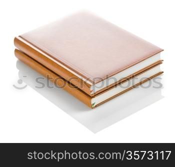 two isolated notepads