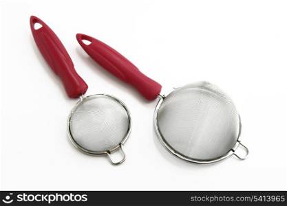 Two kitchen sieves
