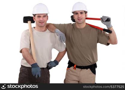Two male handyman