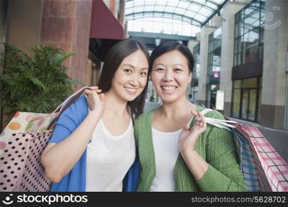 Two Mature Women In Shopping Mall