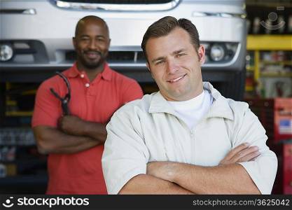 Two Men in an Auto Shop