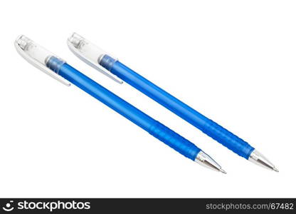 two pens on a white background