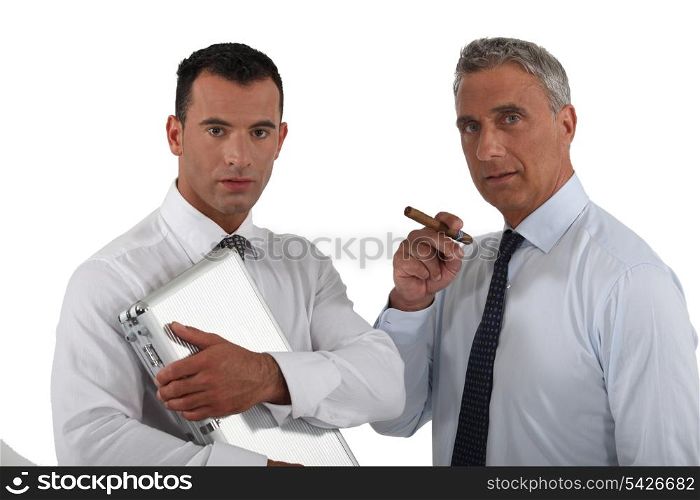 Two shady businessmen