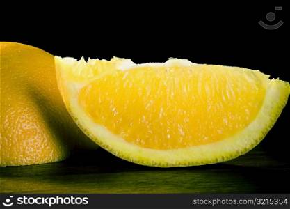 Two slices of lemon