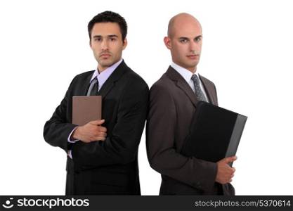 Two smart businessmen