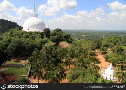 Two stupas in Mihintale, Sri Lanka