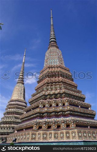 Two stupas in Wat Pho, Bangkok