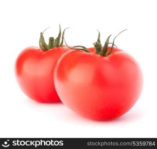 Two tomato vegetable isolated on white background cutout
