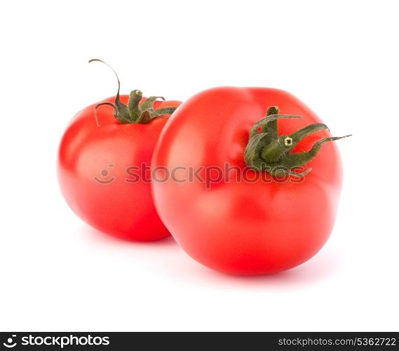 Two tomato vegetable isolated on white background cutout