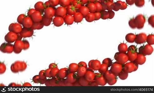 Two Tomatoe Cherry flows with slow motion