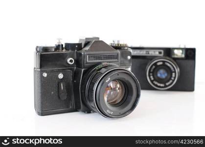 Two vintage film cameras