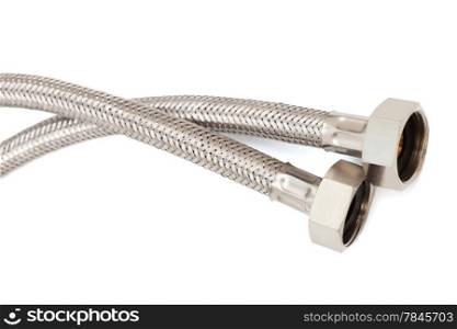 Two water hose on a white background