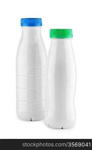two white bottle