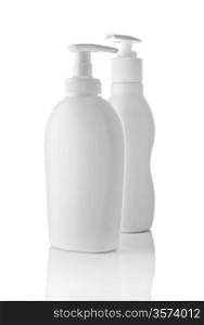 two white spray bottle