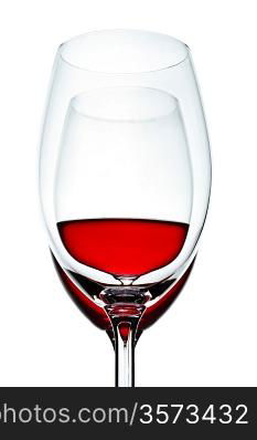 two wineglass with wine