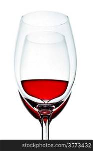 two wineglass with wine