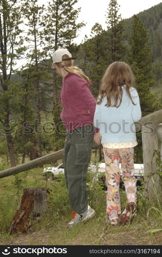 Two young girls.