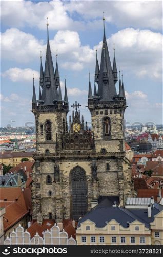 Tyn Church closeup, Prague