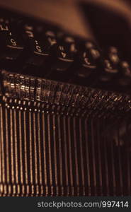 typewriter in retro style. close-up. typewriter in retro style close-up