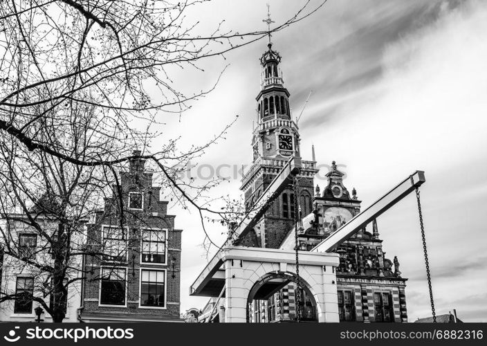 Typical bridge in Alkmaar, the Netherlands