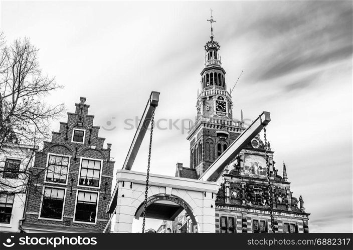 Typical bridge in Alkmaar, the Netherlands
