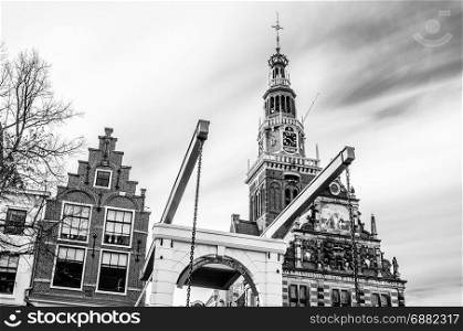 Typical bridge in Alkmaar, the Netherlands