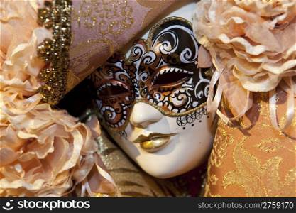 Typical colorful mask from the venice carnival