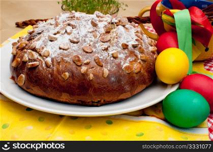 Typical Czech Easter Cake With Almonds