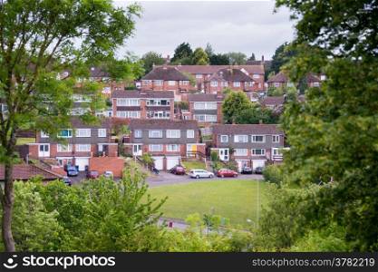 Typical English 1970&rsquo;s housing estate