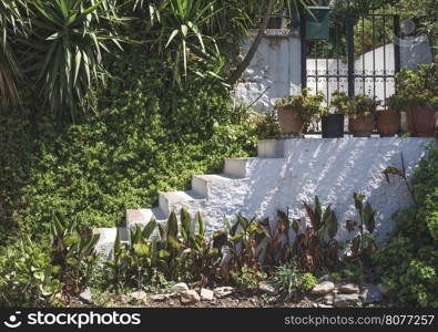 Typical Greek house. Sunny day. Greece