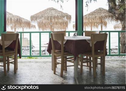 Typical greek restaurant. Greece
