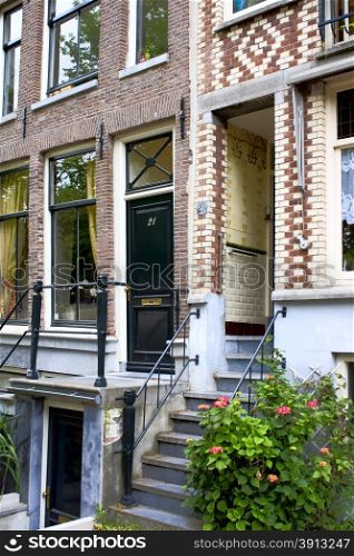 Typical house in Amsterdam. Typical house in center of Amsterdam