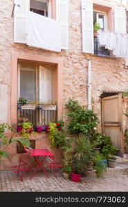 Typical house in Villefranche sur Mer, Cote D'Azur, France