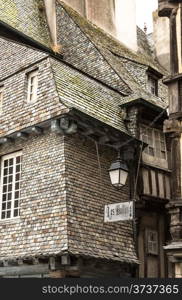 Typical House timbered in Rennes, French