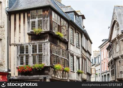 Typical House timbered in Rennes, French
