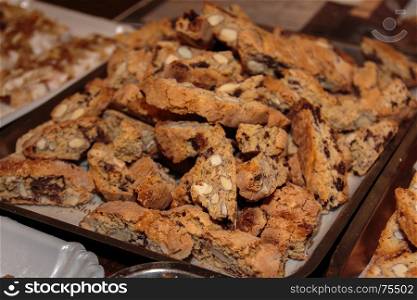 Typical Italian Biscuit with Almond: Crumbly Cantucci from Tuscany
