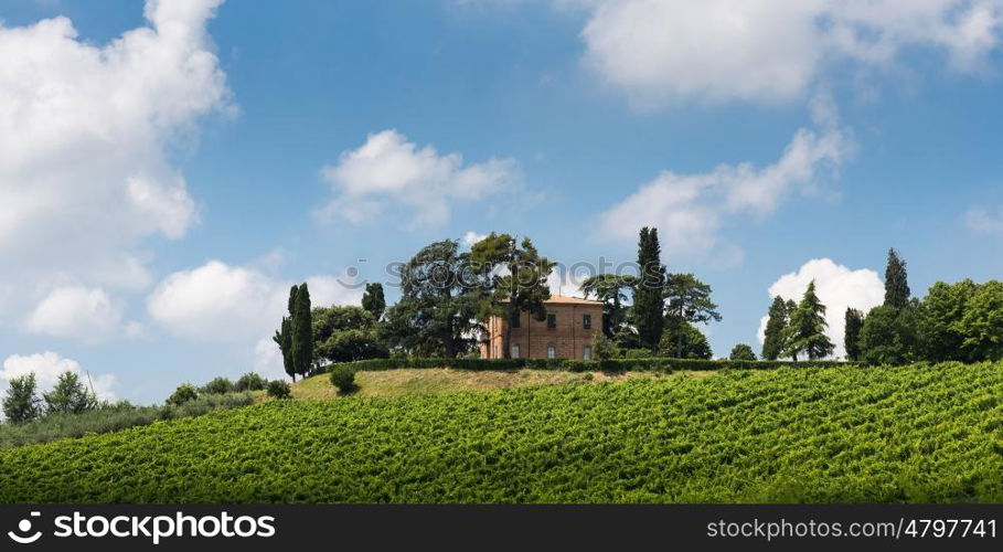 Typical Italian landscape in Tuscany