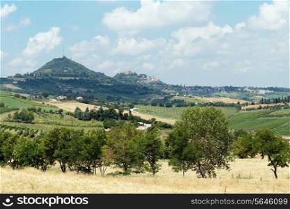 Typical Italian landscape in Tuscany