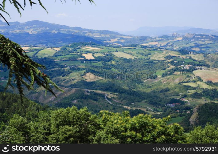 Typical Italian landscape in Tuscany