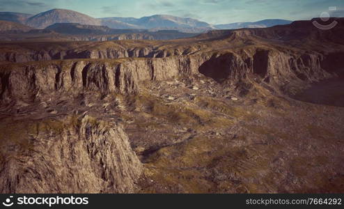 Typical landscape of the Iceland green hills