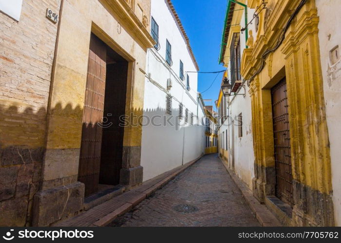 Typical nice clean city streets Cordoba, Spain