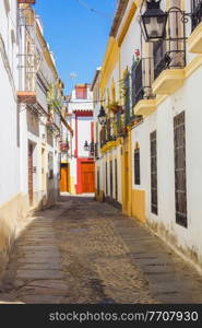 Typical nice clean city streets Cordoba, Spain