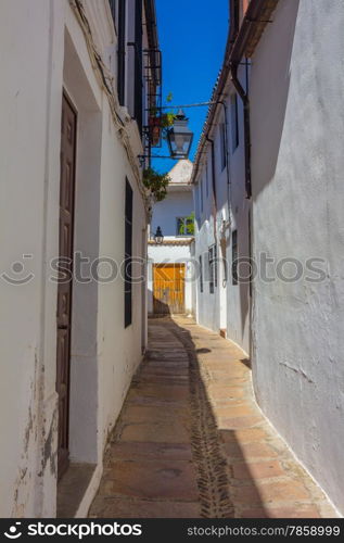 Typical nice clean city streets Cordoba, Spain