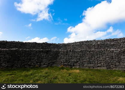 Typical panorama in Inish more, the biggest of Aran Islands, Ireland