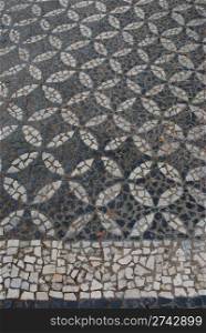 typical pavement on Portugal &rsquo;Calcada&rsquo;