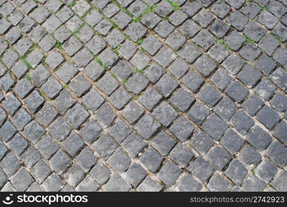 typical pavement on Portugal &rsquo;Calcada&rsquo;