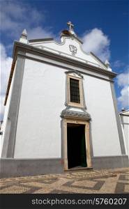 typical portuguese church in Olhao, Algarve, Portugal