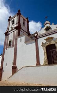 typical portuguese church in Silves, Algarve, Portugal
